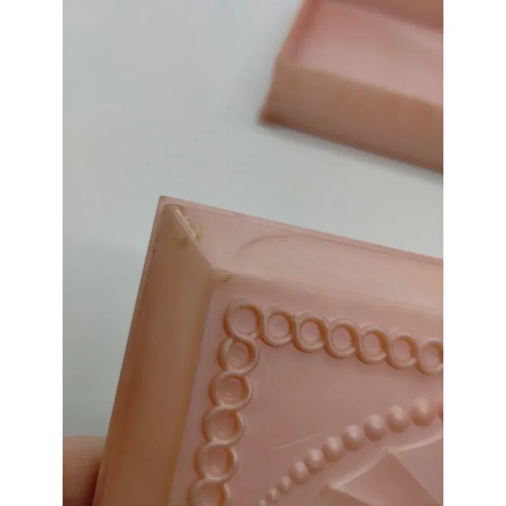 Vintage Pink Pearl - Lidded Plastic Trinket Box DuBois Co. Cincinnati - 5